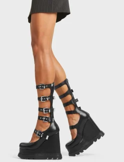 LAMODA No Good Chunky Platform Calf Boots< Kalb