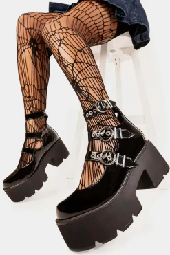 lamodawebsite Oblivion Chunky Mary Jane Shoes< Mary Janes