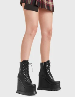 LAMODA Orphan Chunky Platform Ankle Boots< Knochel