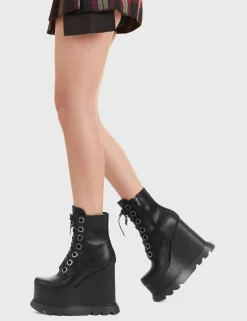 LAMODA Orphan Chunky Platform Ankle Boots< Knochel