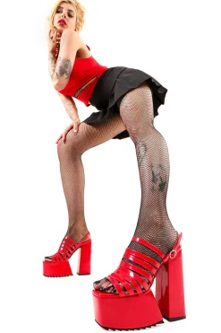 lamodawebsite Out With A Bang Platform Sandals< Plattform