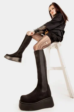 lamodawebsite Powerful Chunky Knee High Boots< Kniehoch