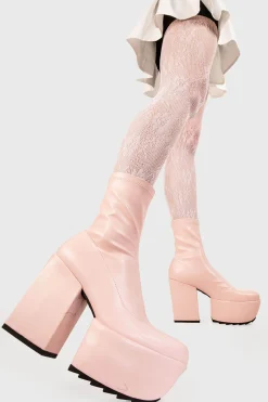 lamodawebsite Pretty Please Platform Ankle Boots< Knochel