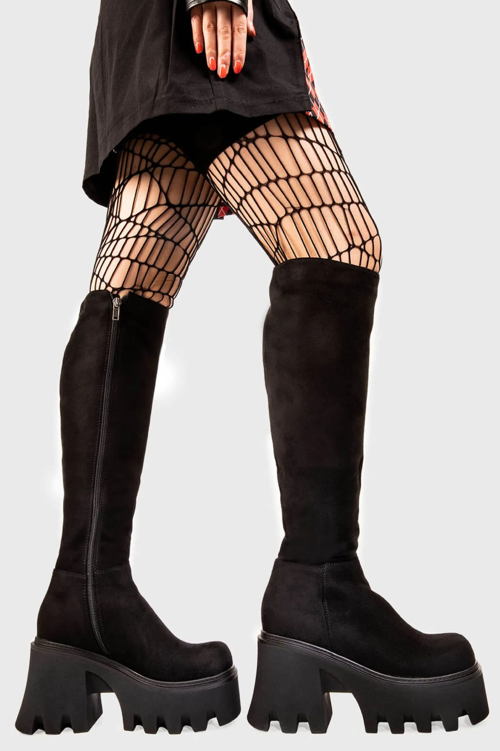 lamodawebsite Ready Chunky Platform Knee High Boots< Kniehoch