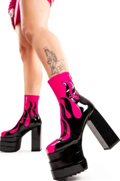 lamodawebsite Reborn Platform Ankle Boots< Knochel