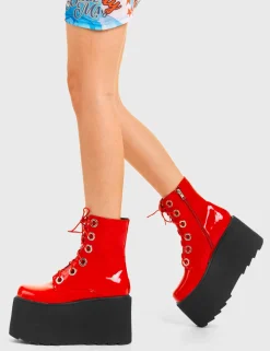 lamodawebsite Renegade Chunky Platform Ankle Boots< Knochel