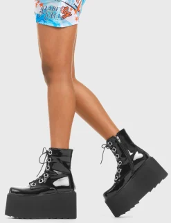 lamodawebsite Renegade Chunky Platform Ankle Boots< Knochel