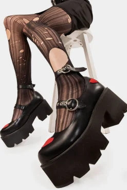 lamodawebsite Rosey Love Chunky Mary Jane Shoes< Mary Janes