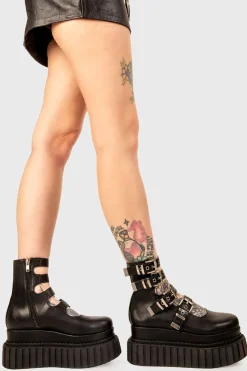 lamodawebsite Same Crew Chunky Ankle Creeper Boots< Chunky