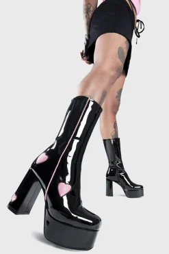 lamodawebsite Secret Lovers Platform Calf Boots< Kalb