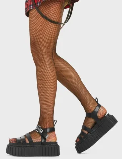 LAMODA Shallow Chunky Platform Creeper Sandals< Plattform