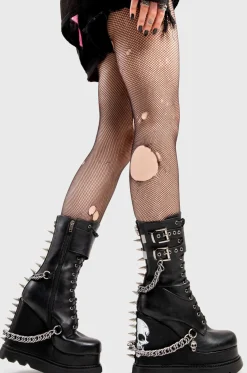 lamodawebsite She'S Dangerous Chunky Platform Ankle Boots< Knochel