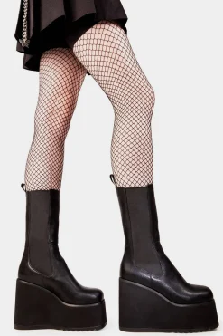 lamodawebsite Shy Love Chunky Platform Calf Boots< Kalb