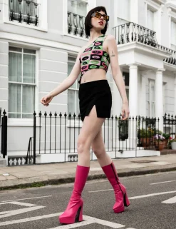 LAMODA Sketchy Platform Calf Boots< Kalb