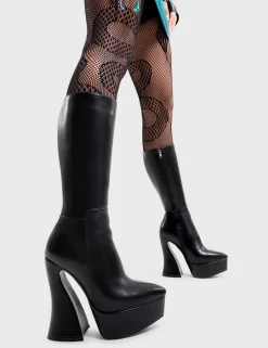 LAMODA Sketchy Platform Calf Boots< Kalb