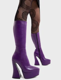 LAMODA Sketchy Platform Calf Boots< Kalb