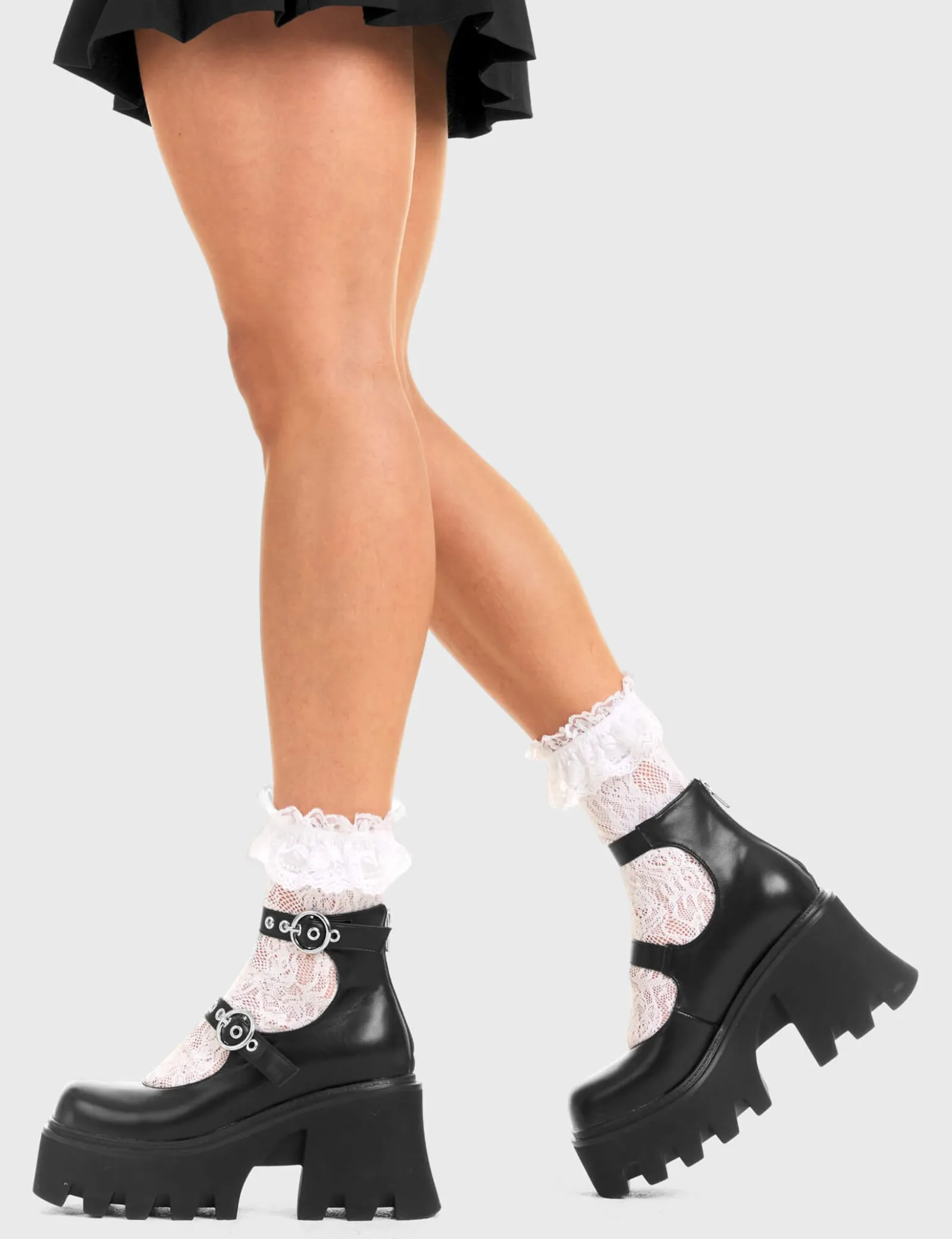 lamodawebsite Slow Jamz Chunky Platform Ankle Boots< Knochel