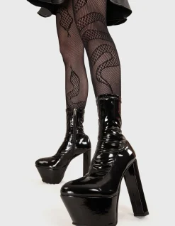 LAMODA So Sleek Platform Ankle Boots< Knochel