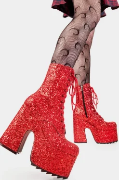 lamodawebsite Spotlight Chunky Platform Ankle Boots< Knochel