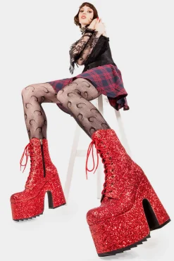 lamodawebsite Spotlight Chunky Platform Ankle Boots< Knochel
