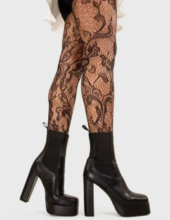 LAMODA Staple Piece Platform Ankle Boots< Knochel