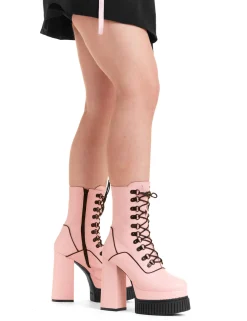 lamodawebsite Stargazer Creeper Platform Ankle Boots< Knochel