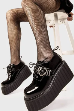 lamodawebsite Stick To It Chunky Platform Creeper Shoes< Chunky