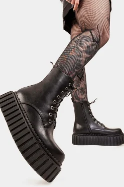 lamodawebsite Stormz Chunky Ankle Creeper Boots< Knochel