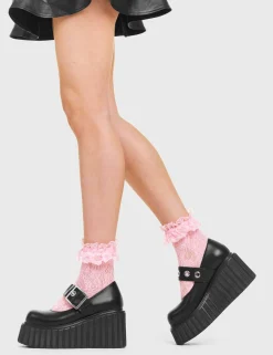 LAMODA Survivor Chunky Platform Creeper Shoes< Chunky