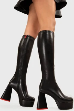 lamodawebsite Sweet Talker Platform Knee High Boots< Kniehoch