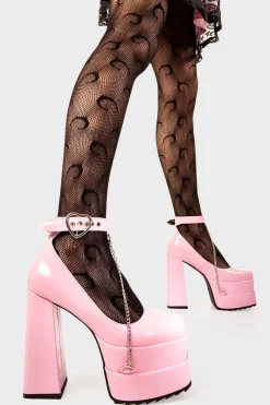 lamodawebsite Sweetheart Platform Heels< Plattform