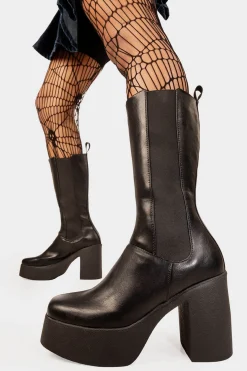 lamodawebsite Takeover Platform Calf Boots< Kalb