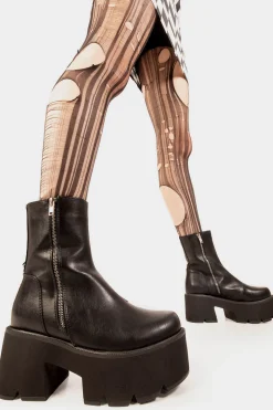 lamodawebsite Tell Me Lies Chunky Platform Boots< Chunky