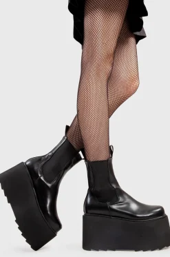 LAMODA Time Waster Chunky Platform Ankle Boots< Chunky