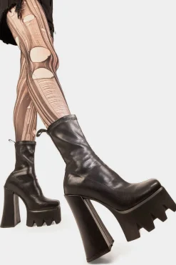 lamodawebsite Troublemaker Platform Ankle Boots< Knochel