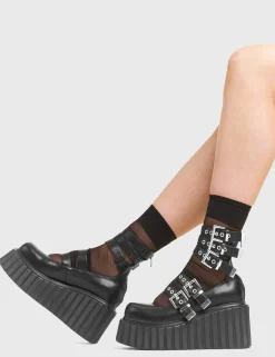 LAMODA Under The Influence Chunky Platform Creeper Shoes< Chunky