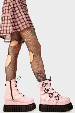 lamodawebsite Unstable Chunky Ankle Creeper Boots< Knochel