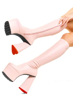 lamodawebsite Wild Child Platform Knee High Boots< Kniehoch