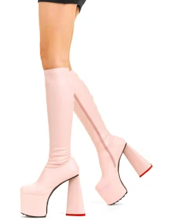 lamodawebsite Wild Child Platform Knee High Boots< Kniehoch
