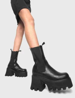 lamodawebsite Wipe Out Chunky Platform Ankle Boots< Knochel